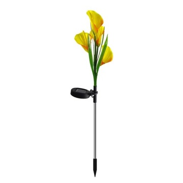 Zewnętrzna lampa słoneczna LED RGB kwiat tulipana