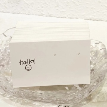 50 шт. Упаковочные открытки для сережек с улыбающимся лицом Dis