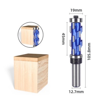 Винтовая фреза с твердосплавным подшипником с двойной спиралью