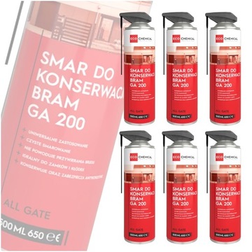 SMAR DO BRAM ZAMKÓW KŁÓDEK GA 200 ECOCHEMICAL Z APLIKATOREM ZESTAW 6 SZTUK