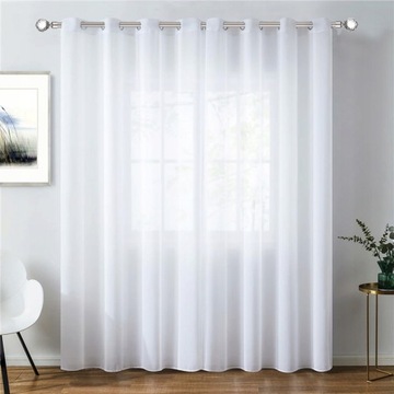 ШТОРА С ЛЮСУСАМИ 140Х260СМ, ГОТОВАЯ ИЗ ВУАЛИ