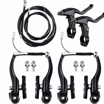 Hamulec V-brake A2Z Czarny przedni i tylny rower MTB