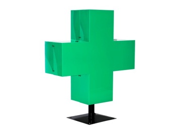 Dwustronny KRZYŻ APTECZNY zewnętrzny świetlny LED