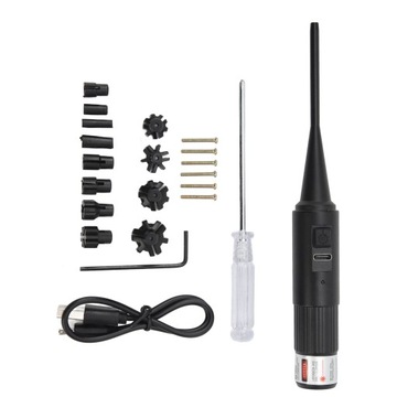 Zestaw celownika laserowego z 12 adapterami do