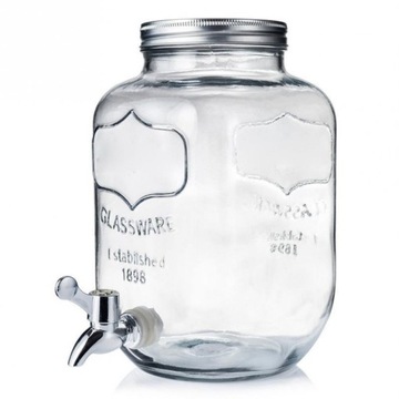 БАНКА С КРАНОМ, банка, контейнер для ВОДЫ, ЛИМОНАДА, ХОЛОДНОГО ЧАЯ, ПОДСТАВКА, 4Л