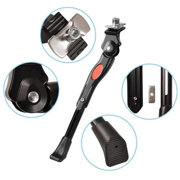 АЛЮМИНИЕВАЯ ПОДСТАВКА, РЕГУЛИРУЕМАЯ БОКОВАЯ ПОДДЕРЖКА ДЛЯ ВЕЛОСИПЕДА, 24–29 ДЮЙМОВ