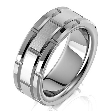 pierścionek sygnet obrączka prosty nowoczesny