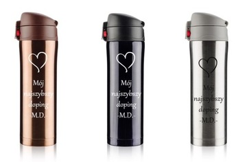 Термос Термокружка с ГРАВИРОВКОЙ, новогодний подарок