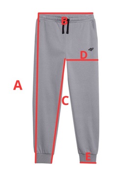 СПОРТИВНЫЕ БРЮКИ ДЛЯ МАЛЬЧИКОВ 4F – СВЕТЛО-ГОЛУБЫЕ, размер 152