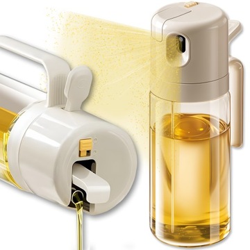 SPRYSKIWACZ DOZOWNIK SZKLANY DO OLIWY OLEJU W SPRAYU POJEMNIK DUŻY 550ml