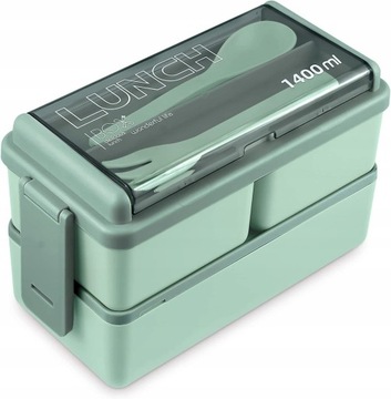 LUNCHBOX Z PRZEGRÓDKAMI POJEMNIKA ŚNIADANIÓWKA 1400