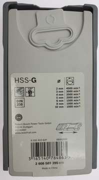 Набор BOSCH из 7 сверл HSS-G по металлу