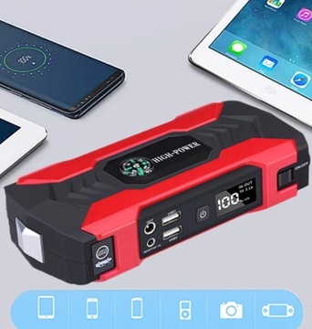 АВТОМОБИЛЬНЫЙ POWER BANK 12В 400-800А С ПОРТАТИВНЫМ POWERBAN 28000МАЧ