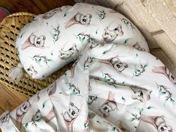 Хлопковая подушка для кормления с наволочкой из круассана