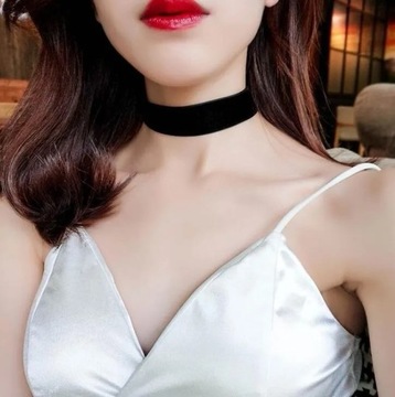 ЧЕРНОЕ БАРХАТНОЕ ЧОКЕР-ОЖЕРЕЛЬЕ, ЛЕНТА 2 СМ