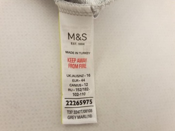 M&S dresowa GÓRA OD PIŻAMY w melanż WYGODNA _ 44