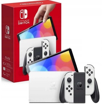 NINTENDO SWITCH OLED 64GB - BIAŁA - KOMPLET Z PUDEŁKIEM