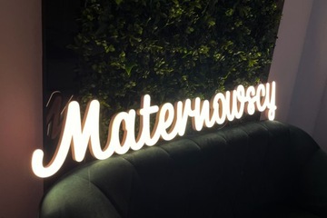 Светодиодная надпись тонкий логотип в форме вывески ДИЗАЙН