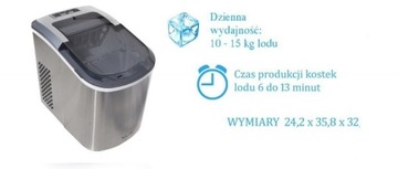 Льдогенератор Льдогенератор 15 кг льда 120 Вт 2,2 л
