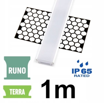 KLOSZ DO PROFILU LED TERRA RUNO WODOODPORNY IP 1M