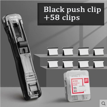 Czarny w stylu 58 sztuk Metalowy klips Push Clippe