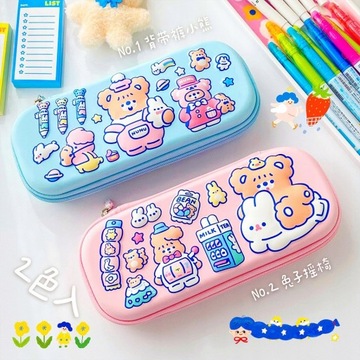Girls Large Capacity Cartoon Pencil Case Korean
