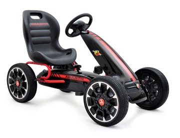 GOKART NA PEDAŁY 3-9lat BLACK EVA LICENCJA Abarth
