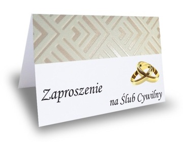 Zaproszenie zaproszenia na Ślub Cywilny KORONKA