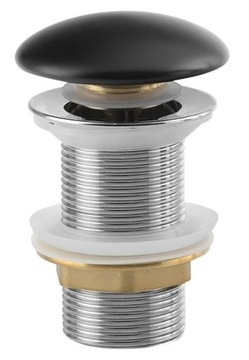 Korek umywalkowy czarny mat klik-klak 5/4“ -AR901