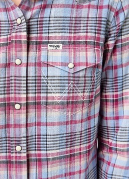 Wrangler Western Shirt - Violet Quartz Check