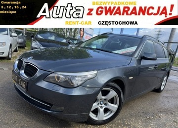 BMW Seria 5 E60 Touring 520 d 177KM 2008 BMW 520 177PS OPŁACONY Bezwypadkowy Skóra Navi