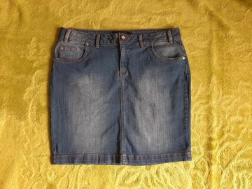 ZIZZI spódnica denim jeans prosta 44