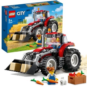 LEGO CITY ZESTAW KULTOWY CZERWONY TRAKTOR ZE ZWIERZĘTAMI 60287 5+