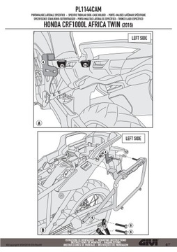Givi Honda CRF1000L Africa Двойная боковая рама корпуса (16-17)