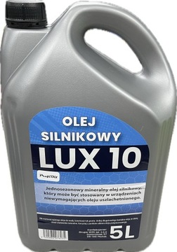 OLEJ SILNIKOWY LUX 10 MINERALNY SAE30 5L