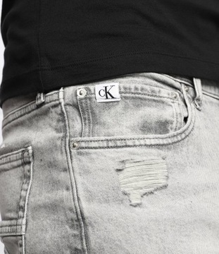 CALVIN KLEIN JEANS jeansy | Slim Fit szare