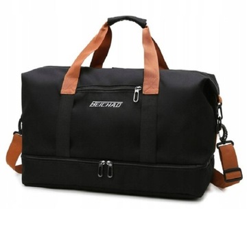 TORBA MĘSKA DAMSKA DUŻA CZARNA PODRÓŻNA SPORTOWA TURYSTYCZNA BAGAŻ WALIZKA