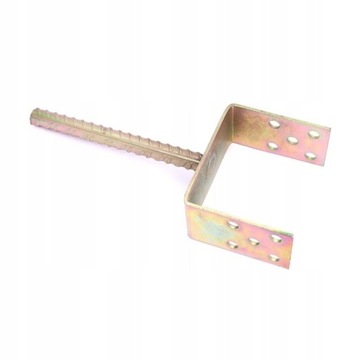 PODSTAWA SŁUPA Y 140MM Z PRĘTEM /OCYNK