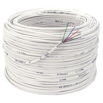 ПРОВОДНОЙ КАБЕЛЬ ИНТЕРКОМ-СИГНАЛИЗАЦИЯ BITPROTECT С ГОДА 6 6x0,5 BITNER 100M МЕДНЫЙ ПРОВОД
