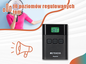 Приборы системы Retekess TT122 Tour Guide, Аудиогид, 150м, УВЧ