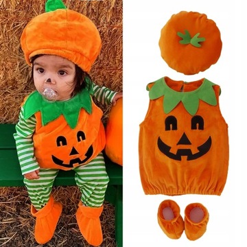STRÓJ dla dzieci KOSTIUM dynia HALLOWEEN