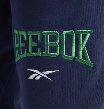 REEBOK SPODNIE DRESOWE GRANATOWE MĘSKIE BAWEŁNIANE M 0A8A2__A*