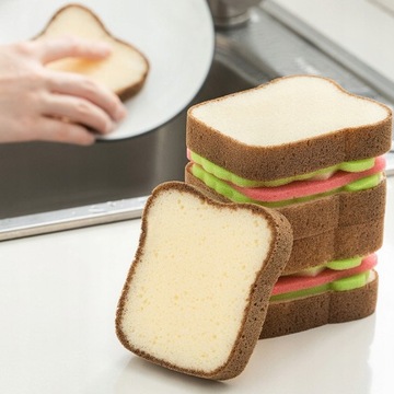 Креативная щетка для чистки губки Toast Sandwich.