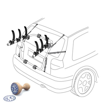 KUFR DRŽÁK KOLA ZÁVĚS NA 3 DO ROVER 25 SEDAN 1999-2005