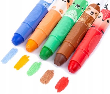 Гелевые школьные мелки Kidea, 10 цветов.