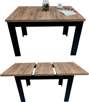 Duży stół rozkładany 90x160/200 salon LOFT KOLORY