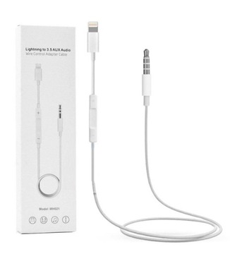 Przejściówka z Lightning na kabel audio AUX 3.5
