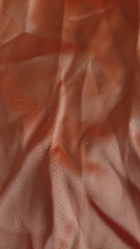 Satynowy pomarańczowy kombinezon defekt XL