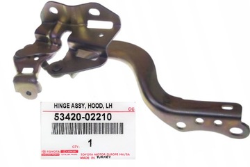 ZAWIAS MASKI POKRYWY SILNIKA LEWY AURIS II 12-18 OE 53420-02210