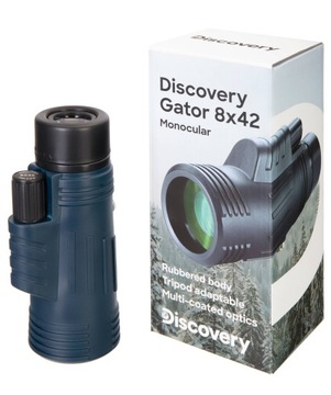 Монокуляр, наблюдательный телескоп, охотничий прицел / Discovery Gator 8x42 + БЕСПЛАТНО!